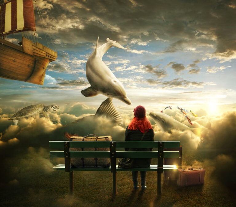 Облака акварелью серой